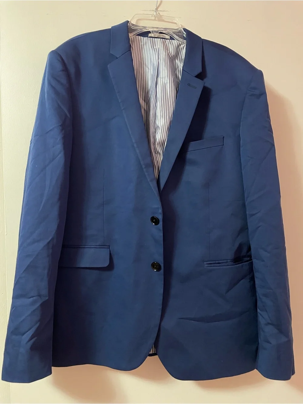 Express innovator Men's cobalt Blue Two-Button Blazer